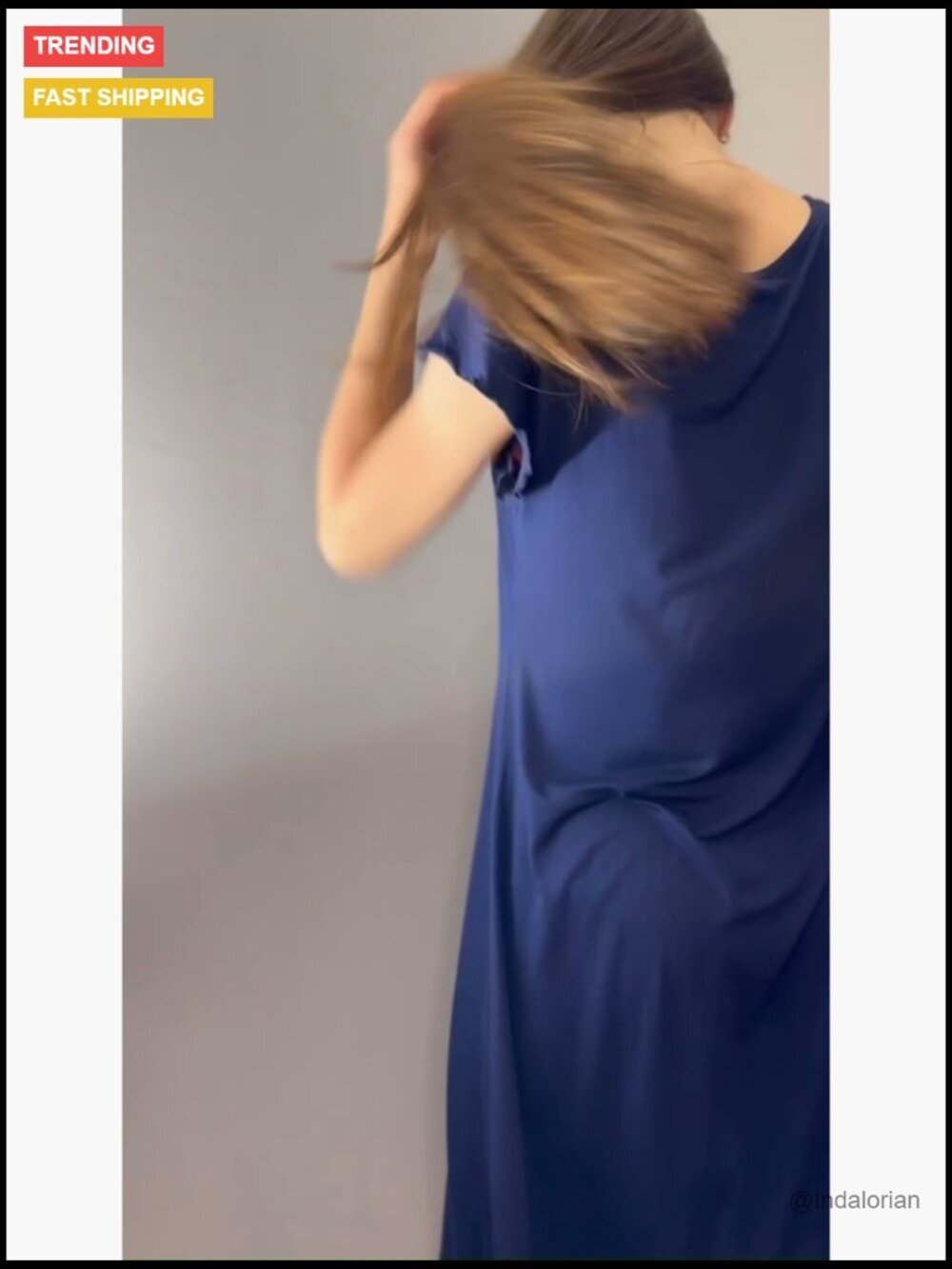Cooling Bamboo Viscose Short Sleeve Sleep Dress Lounge Nightgown - Picture 6 of 7